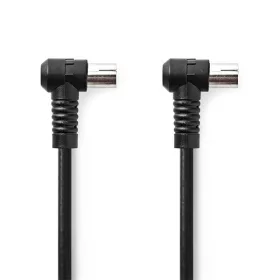   Nedis CSGL40120BK15 koax RF kábel, koax férfi (dugó), koax női (aljzat) 120 dB, 75 Ohm, Négyszeresen árnyékolt ,  1,5m