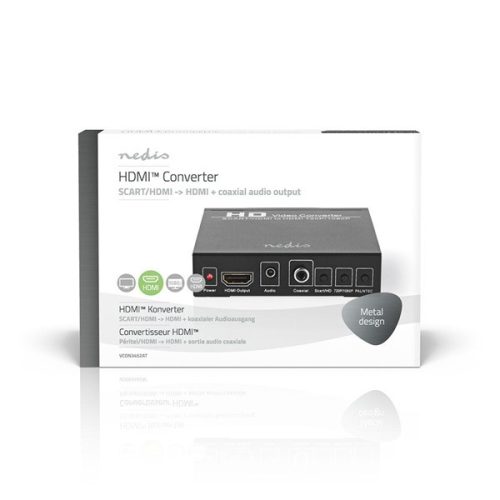 Nedis VCON3452AT (converter) videó konverter, SCART bemenet, HDMI kimenet 1080p | 1,65 Gbps