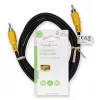 Nedis CVGL24100BK20 composite video kábel, RCA dugó - RCA dugó, hossz 2m