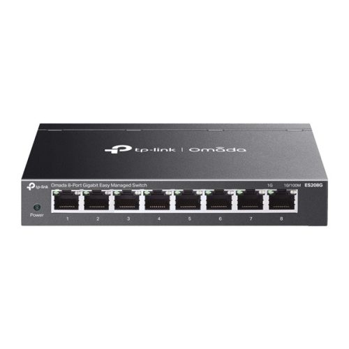 TP-LINK Switch 8x1000Mbps Fémházas Easy Smart (Omada), ES208G