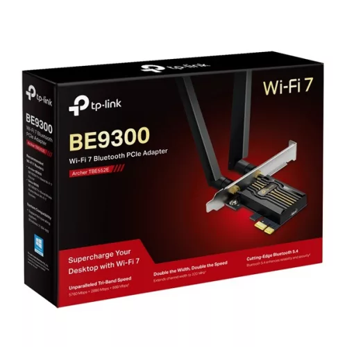 TP-LINK Wireless és Bluetooth 5.4 Adapter PCI-Express Dual Band BE9300, ARCHER TBE552E