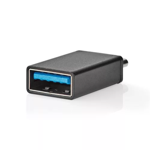 Nedis CCGB64915BK USB-C - USB-A adapter, USB C dugó - USB A aljzat, 5 Gbps, OTG