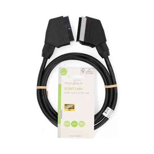 Nedis CVGL31001BK15 scart kábel, 1,5m