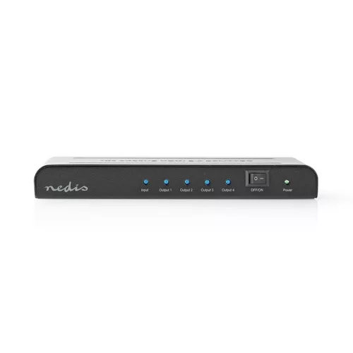 Nedis VSPL3474AT HDMI splitter, 1 x HDMI be - 4 x HDMI ki, 4K@60Hz