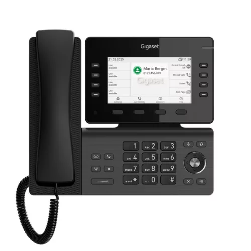 GIGASET P820 IP PRO IP asztali telefon, színes TFT kijelző, 8 funckiós LED billentyűk, HD hang, USB, POE képes