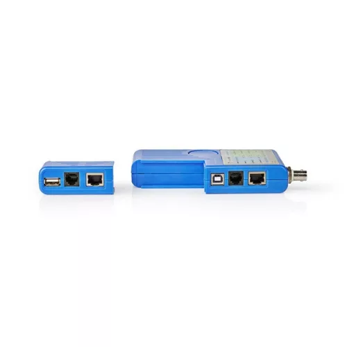 Nedis NWCTM100BU LAN kábel teszter RJ45, RJ11, BNC és USB AB