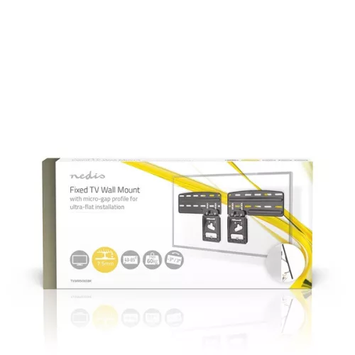 Nedis TVWM5065BK LCD TV / monitor fali tartó konzol, 43-85" Max. teherbírás: 60 kg, faltáv:7,5mm
