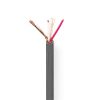 Nedis COTR15010GY100 mikrofon kábel 2 x 0,23 mm2 | Réz | 100 m