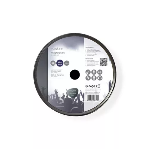 Nedis COTR15010GY100 mikrofon kábel 2 x 0,23 mm2 | Réz | 100 m