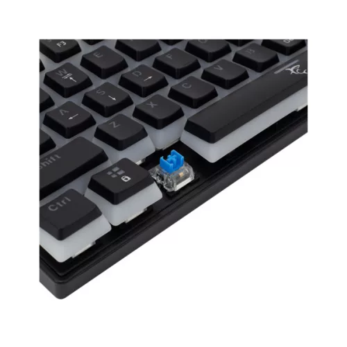 WHITE SHARK GK-2202-2B/BL-US ASHIKO-2/B/BL-US fekete mech.bill. angol, 61 kék kapcs.