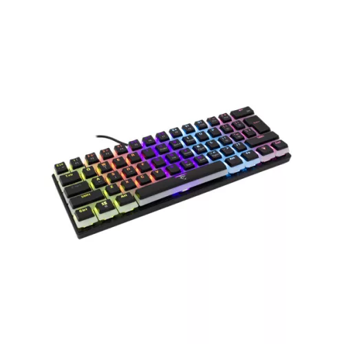 WHITE SHARK GK-2202-2B/R-US ASHIKO-2/B/R-US fekete mech. bill. angol, 61 piros kapcs