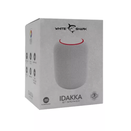 WHITE SHARK GBT-619W IDAKKA-W BLUETOOTH HANGSZÓRÓ 2x5W, TWS, fehér, 2400mA