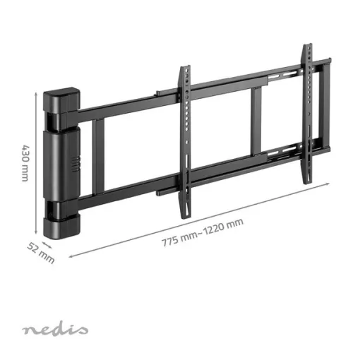 Nedis TVWM5860BK LCD TV / monitot motoros fali tartó konzol, 32-75", max. teherbírás 60 kg, faltáv:56mm, távirányító