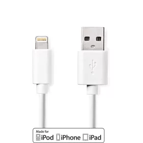   Nedis CCGL39300WT10 USB 2.0, Apple Lightning 8-Pin kábel MFI engedélyes Apple chipkészlettel, 1m