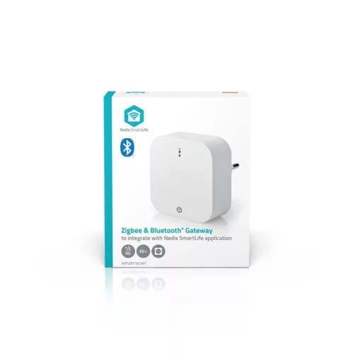 Nedis WIFIZBT10CWT Bluetooth® / Zigbee 3.0 gateway átjáró, 50 készülék csatlakoztatható, Android™ / IOS