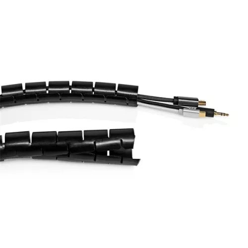 Nedis SWB KS-19BLACK kábelrendező spirál 100mm, hossz: 10m