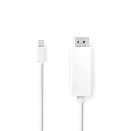 Nedis CCGL37600WT20 mini Display port1.2 kábel, mini Display port dugó - HDMI dugó, 1080p, 2m