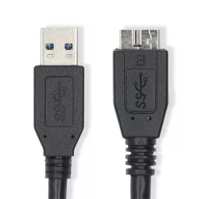   Nedis CCGL61500BK10 USB3.2 - micro-B (micro B) kábel, 5 Gbps, 1m, (USB3.1, USB3.0, USB2.0)