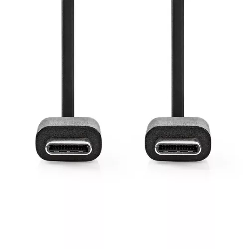 Nedis CCGL60700BK10 USB C - USB C (USB-C) kábel, USB2.0, 60W, hossz 1m