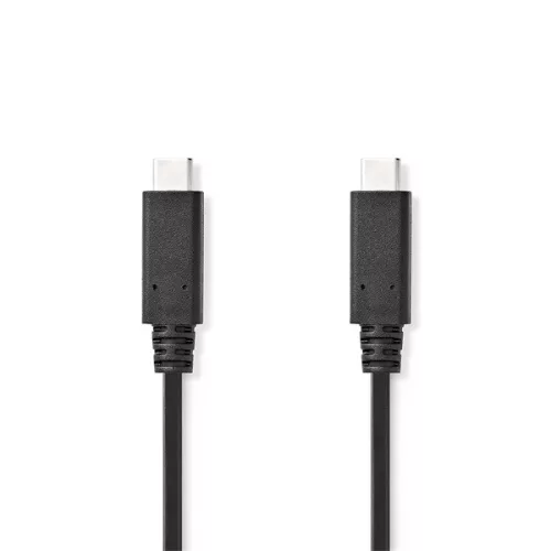 Nedis CCGL64750BK10 USB C - USB-C kábel, USB3.2 Gen 2, 240W, 20 Gbps, 1m, (USB3.1, USB3.0, USB2.0)