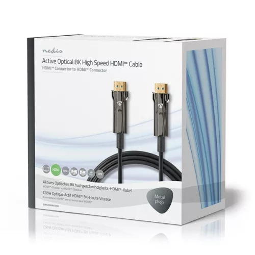 Nedis CVBG3500BK1000 ultra high speed optikai HDMI kábel, 8K@60Hz, 48 Gbps, 100m