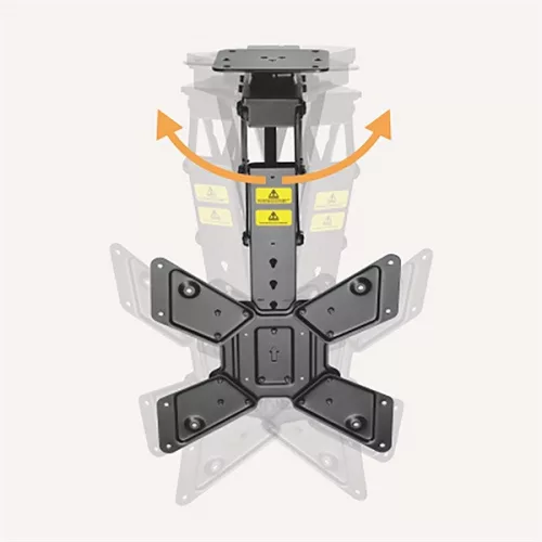 Nedis TVCM5850BK motoros mennyezeti / plafon TV / monitor állvány/tartó konzol, 23-65", dönthető, forgatható, WIFI, 30kg