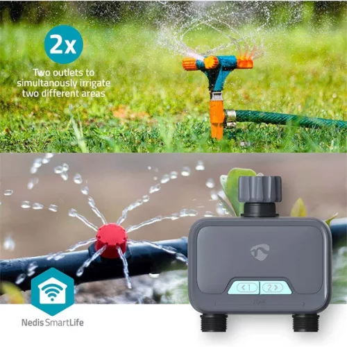 Nedis BTWV20GY okos Bluetooth® automata víz / locsolás vezérlő, elemes táp