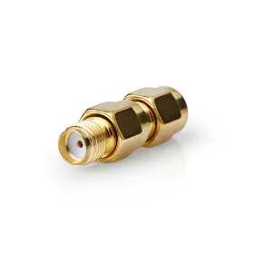   Nedis CSGB02111GD SMA dugó - aljzat fordított polarítású adapter, 50 Ohm, réz, aranyozott, 2db/csomag