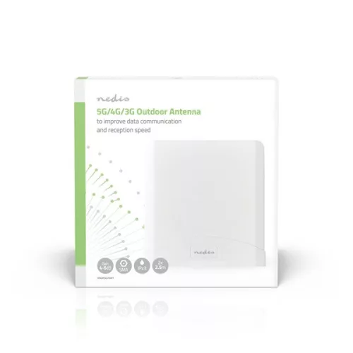 Nedis ANOR5G20WT Beltéri és kültéri antenna, 3G / 4G / 5G, 698 MHz -5000 MHz, Nyereség: 6 dB