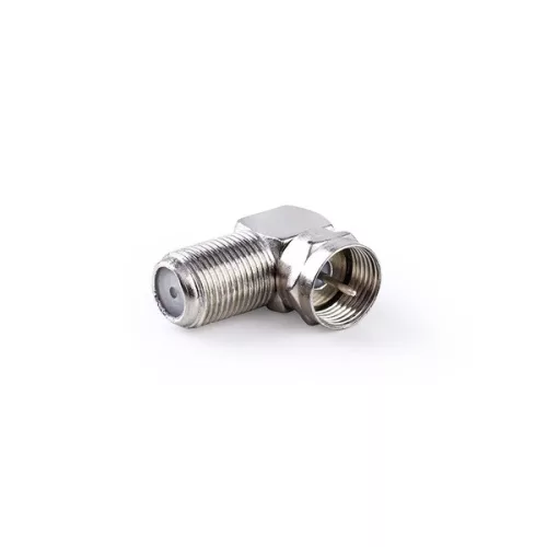 Nedis CSGP41942ME F adapter 90°,  F dugó - F aljzat, 10db/csomag