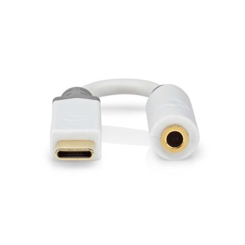 Nedis CCBW65950WT01 USB-C (USB C) dugó - 3,5 mm sztereo jack aljzat, aranyozott, 0,10m