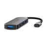 Nedis CCGB64220GY01 4 portos USB hub, USB-C dugó (USB C) - 4x USB A 3.2 Gen 1