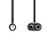Nedis CAGB22100BK02 sztereo audio kábel, 3,5 mm sztereo jack dugó - 2x 3,5 mm jack aljzat, 0,20m