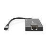 Nedis CCBW64775AT02 USB-C (USB) dokkoló (HUB) - multi port, USB 3.2 Gen 1, USB-C 100W PD, HDMI, RJ45, SD kártyaolvasó