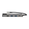Nedis CCBW64775AT02 USB-C (USB) dokkoló (HUB) - multi port, USB 3.2 Gen 1, USB-C 100W PD, HDMI, RJ45, SD kártyaolvasó