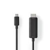 Nedis CCGB64655BK20 USB 3.2 Gen 1, USB-C (USB C) - HDMI 4K@60Hz, 2m