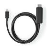 Nedis CCGB64655BK20 USB 3.2 Gen 1, USB-C (USB C) - HDMI 4K@60Hz, 2m