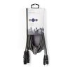 Nedis COTH15230GY30 félprofi audio kábel, 2x XLR aljzat - 2x RCA dugó, 3m