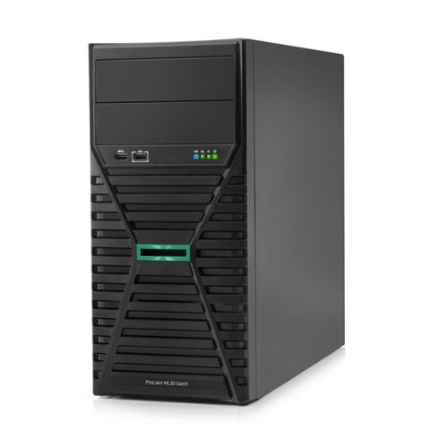 HPE torony szerver ProLiant ML30 Gen11, Xeon 6C E-2436 2.90GHz, 1x32GB, 2x480GB SSD 8SFF, MR216i-p, 2x800W