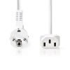 Nedis CEGL10000WT30 táp kábel IEC-320-C13, 3 x 0.75 mm˛ hossz 3m, fehér