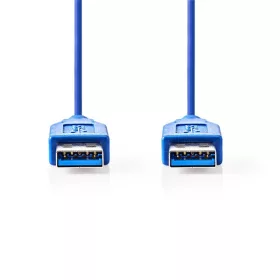   Nedis CCGP61000BU20 USB3.2 USB A dugó - USB-A dugó, 5 Gbps, 2m, (USB3.1, USB3.0, USB2.0)