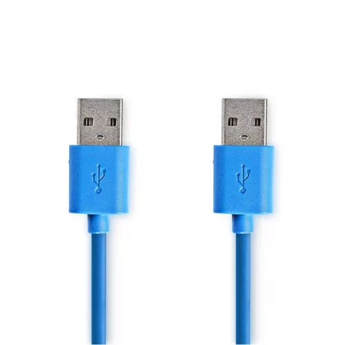 Nedis CCGP61000BU20 USB3.2 USB A dugó - USB-A dugó, 5 Gbps, 2m, (USB3.1, USB3.0, USB2.0)