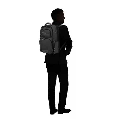 SAMSONITE Notebook hátizsák 106361-1041 Pro-Dlx 5 black expandable laptop backpack 17.3", Fekete