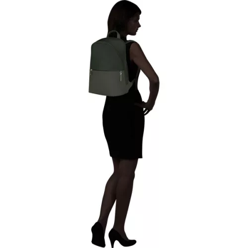 SAMSONITE Notebook hátizsák 151626-1339 4Pack LPT ROUND BP 14.1" FOREST GREEN, Zöld