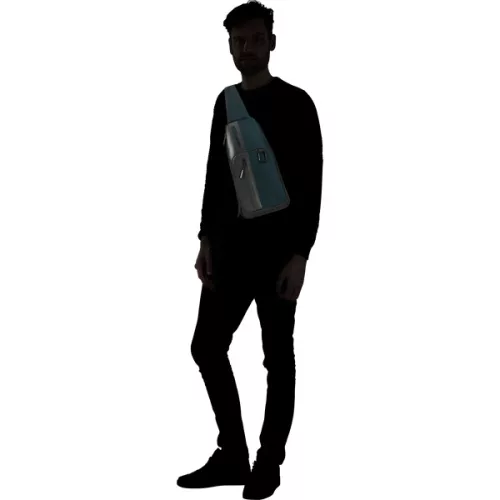 SAMSONITE Sling táska 155238-1277 Biz2Go SLINGBAG M DEEP BLUE, Kék