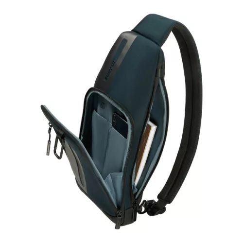 SAMSONITE Sling táska 155238-1277 Biz2Go SLINGBAG M DEEP BLUE, Kék