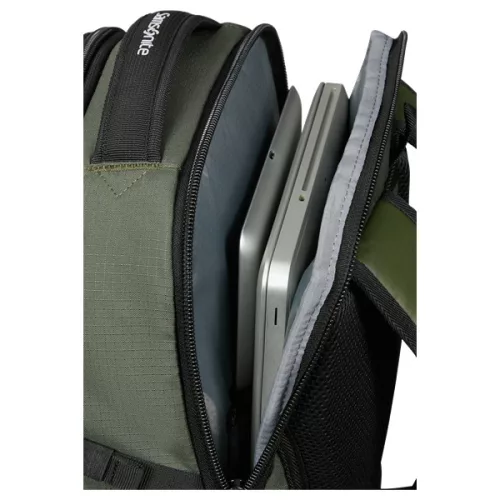 SAMSONITE Notebook hátizsák 154956-1266 Roadseeker LAPTOP BACKPACK M DARK OLIVE, Zöld