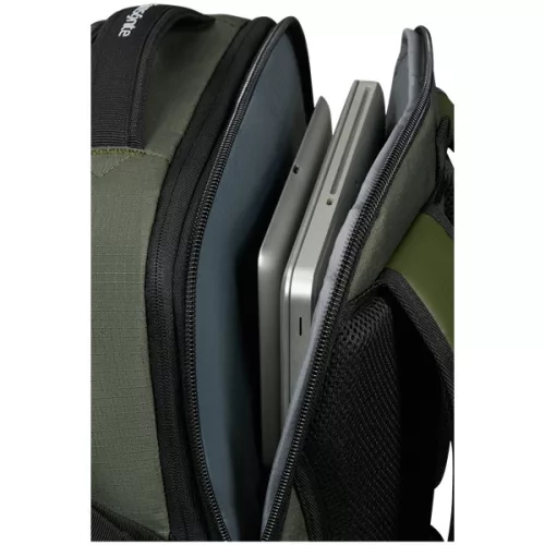 SAMSONITE Notebook hátizsák 154957-1266 Roadseeker LAPTOP BACKPACK L EXP DARK OLIVE, Zöld