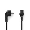 Nedis CEGL10015BK20 táp kábel IEC-320-C13, 3 x 1,5 mm, hossz 3m (IEC320-C13)
