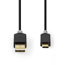   Nedis CCBW60601AT20 USB kábel, USB2.0 Gen 1, USB-A dugó - USB-C dugó, 60 W | 480 Mbps, 2 m